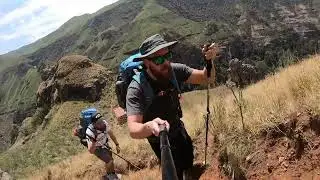 Hike and overnight at Marble baths caves, injesuthi, Drakensbergs, South Africa 🇿🇦