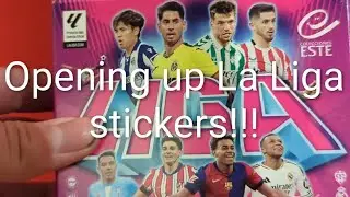 Opening La Liga stickers in Spain!!! #soccer #football #laliga #sticker #stickers #stickeralbum