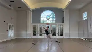 Classical variation + Neoclassical work + Improvisation + Ballet class