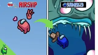 Among Us New Map - The Airship Vs The Submerged (@5up Map ) Ejection Comparison