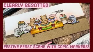 Clearly Besotted Stamps | Festive Feast Card!