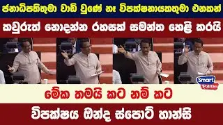 ජනාධිපතිතුමා වාඩි වුණේ නෑ විපක්ෂනායකතුමා එනකන් - කවුරුත් නොදන්න රහසක් සමන්ත හෙළි කරයි