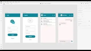 Chat App UI Design  Adobe XD, Prototyping
