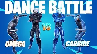 Fortnite Omega vs Carbide Dance Battle! Dance Battle of Similar Skins
