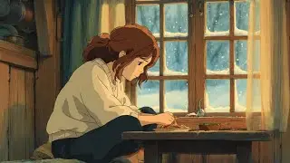 Winter Morning Alone | A Quiet Meal, Soft Snowlight, and Slow Living - Ghibli Style video
