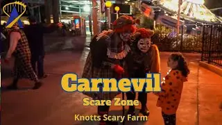 Carnevil Scare Zone at Knott's Scary Farm 2023