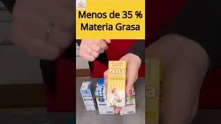 Nata o crema de leche, tipos y usos #recetas #consejoscocina