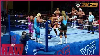 WWE 2K25 /  W.W.F Raw  - Team Flair vs Team Hart