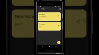 Note App with flutter and firebase