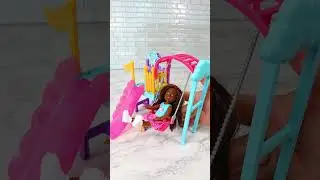 놀이터 장난감 Barbie Chelsea Slide Swing Toys Satisfying with Unboxing & Review Toy ASMR