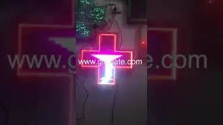 P6 True Color Plus shape Pharmacy Sign Demo at #Gloslate Factory Unit @ Mumbai . www.gloslate.com