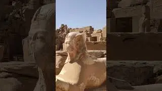 Первый двор храма Амона в Карнаке - Сфинкс Тутанхамона #египет #karnaktemple #tutankhamun