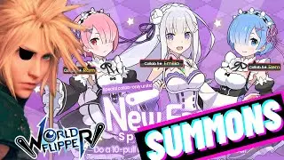 [World Flipper] Re:Zero Collab Rem Summons!