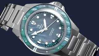 Обзор Yema Navygraf Pearl &ndash; перламутровый циферблат и безель! Часы для дайвинга с микроротором 20...