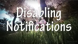 BDO Disabling Notifications