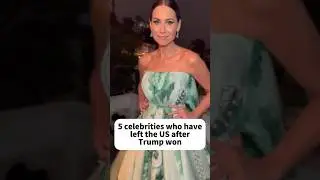 5 celebrities who haveleft the US afterTrump won