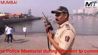 MUMBAI TIMES: Mumbai police pay respects at the Police Memorial during an event to commemorate the 1