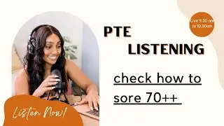 #PTE  APE UNI listening mock test.....PTE listening check how to score 70++ easy
