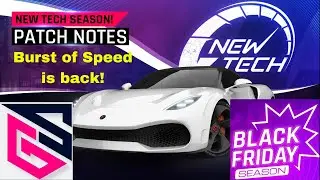 Asphalt 9 - Black Friday Burst of Speed is back! Patch Notes for upcoming New Tech Seasons