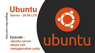 ubuntu server putty akses : bahasa indonesia