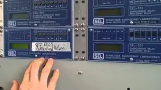 Miniature AC power grid substations -- part 4 (manual trip demo)