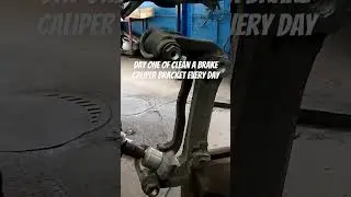 Clean That Bracket! Day One of Clean a Brake Caliper Bracket Every Day #car #automobile #jeep