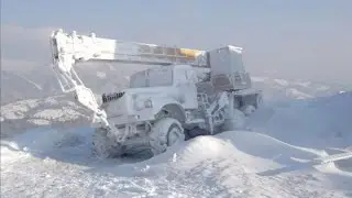 Кранда корга ботиб колдим, Сибирда корни калинлиги 1м30см