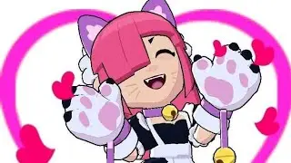 testando e comprando a skin da collete gatinho rosa no @BrawlStars #brawlstars