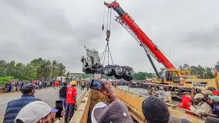 Truck Rescue at Ruiru River Bridge | Incredible Recovery Operation