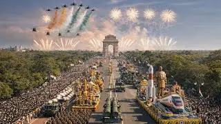 Delhi India Republic Day Parade with Massive Army Display, Fighter Jets & Explosive Fireworks