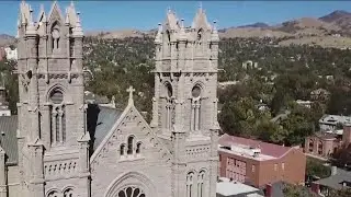 Over Cathedral of the Madeleine with 'Utah Elevated'