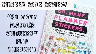 SO MANY PLANNER STICKERS // Book FlipThrough & Review !