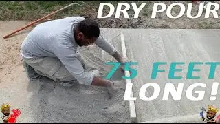 Dry Pour Sidewalk - 75 Feet long!