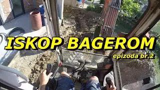 PROJECT EXCAVATOR 48 / Iskop mini bagerom / priprema za postavljanje kocki..
