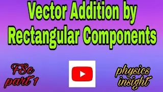 Addition of vectors by rectangular components | urdu/hindi | physics insight