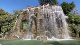 Nice, France 2023: Castle Hill Waterfall (Raw Footage)