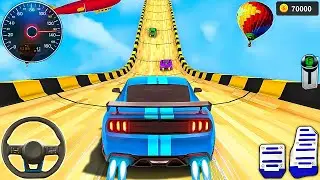 Mega Ramp Muscle Car Stunts Racing 3D - GT Car Stunt Ramp Simulator - Android Gameplay