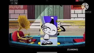 rob the robot o sole minnie emmA singing clanging pots mickey dad covering ears