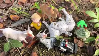 Farm animals in forest collection/animals farm toys and spider man/zebra/turtle/car/goats/camel-men/