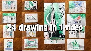 14 August drawing videos | 15 August drawings | Independence Day drawing #14august #flagdrawing #art
