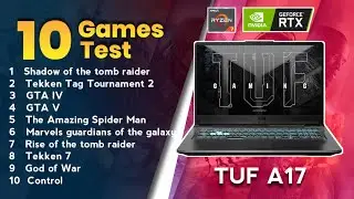 Tuf A17 - 10 games test at highest settings | RTX 3050 | Ryzen 7 4800H | Softech India