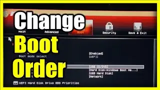 Как изменить порядок загрузки на ноутбуке для ПК с Windows 10 или 11 (меню BIOS)
