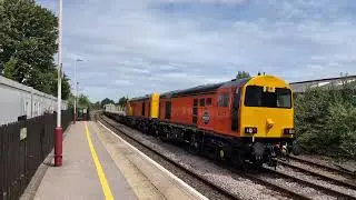 Railway Scene At Oakham including Swietelsky 20302 20311 Freightliner 66525 27-06-2025
