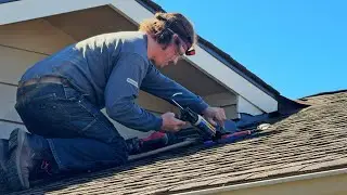 New Garage Bathroom Fan Exhaust Roof Vent Installed - Last Attic Work Before Blown-in Insulation!