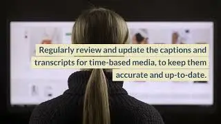 How to implement WCAG-2.1 guideline 1.2 Time-based Media