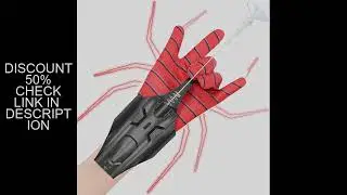 spider man Wrist Launcher  Shooters Peter Parker Cosplay Props Shooting Device Toys For Children Gif