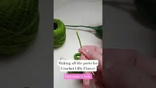 Crochet Lily Pistil | Perfection is in the Details | How I make a Realistic Crochet  Flower #shorts