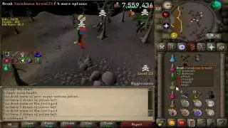 Pking at Green Dragons #1! Good ol' GodSpells