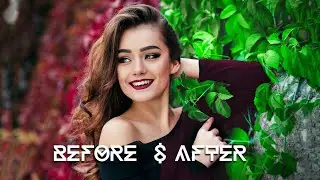 Change background color tone with hue & saturation. #photoshop #editing #photoediting.