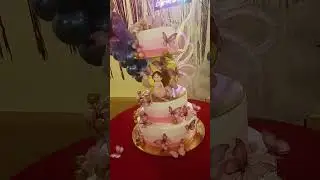 electric butterfly wing cake topper 🥰 baby girl birthday cake ideas 🎁 #babygirlcaketopper #birthday